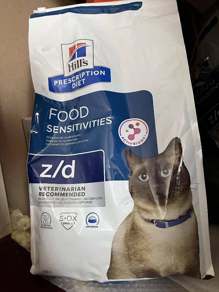 Hill's Food sensitivities z/d droogvoer kat 6kg, Dieren en Toebehoren, Ophalen, Kat