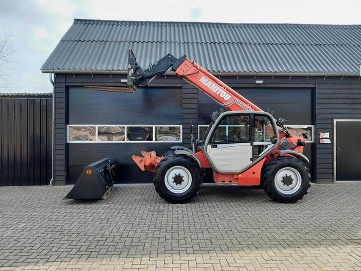Manitou MT 1030 S verreiker - Grondbak + Vorken (bj 2008), Zakelijke goederen, Machines en Bouw | Kranen en Graafmachines, Verreiker