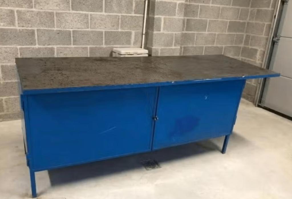 professionele werkbank staal, Ophalen