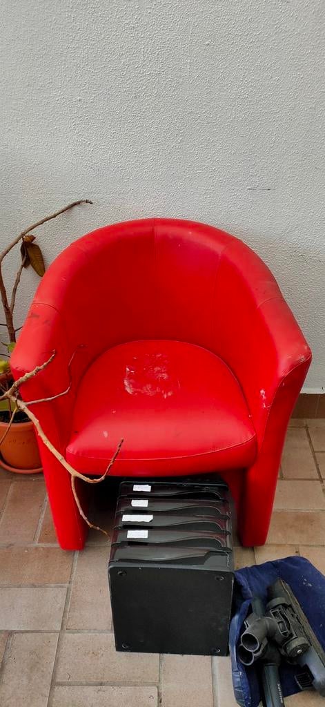 Fauteuil rouge, Maison & Meubles, Fauteuils, Enlèvement