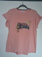 T-shirt getailleerd roze glitter luipaard 2XL/44, Kleding | Dames, T-shirts, Verzenden, Maat 46/48 (XL) of groter, Nieuw, Korte mouw