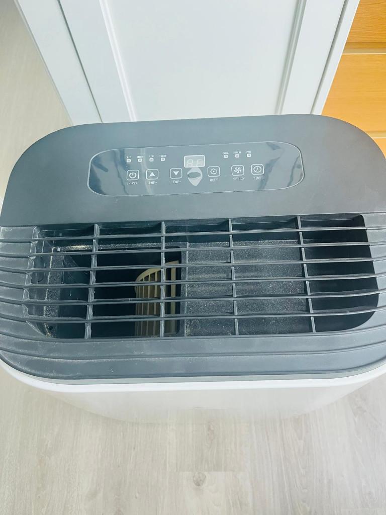 Airco 12000 BTU verplaatsbaar, Electroménager, Climatiseurs, Comme neuf, Climatiseur mobile, 60 à 100 m³, 3 vitesses ou plus, Refroidissement et Déshumidification