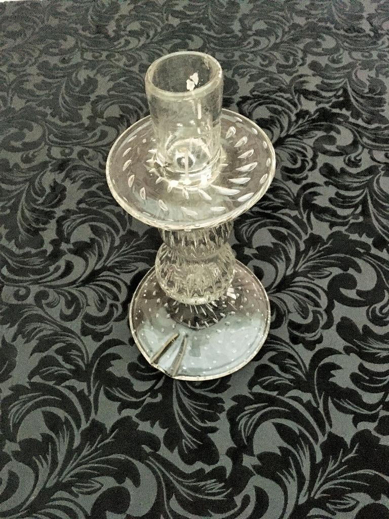 Chandelier en verre soufflé du XIXe siècle, Antiquités & Art, Enlèvement ou Envoi