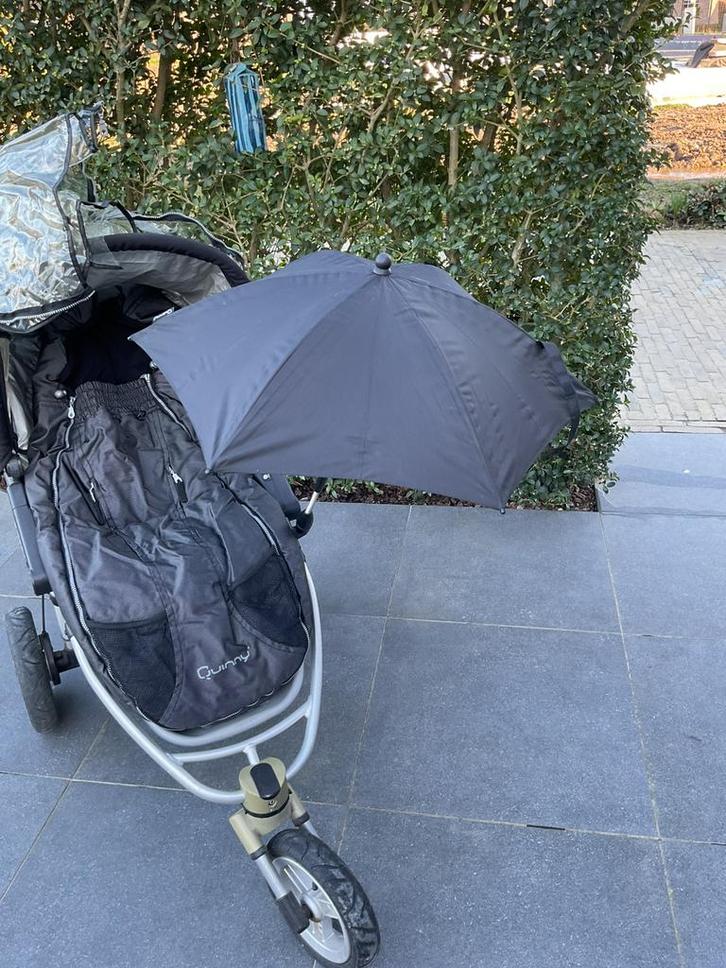 Complete quinny set, buggy, maxi-cosi en draagmand, Kinderen en Baby's, Buggy's, Gebruikt, Quinny, Regenhoes, Verstelbare rugleuning