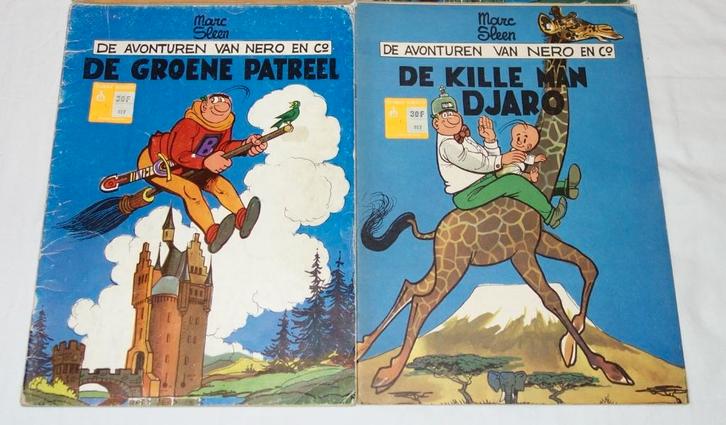 Verzameling strips ongekleurd Nero (Marc Sleen 1974-1987)., Livres, BD, Utilisé, Plusieurs BD, Enlèvement ou Envoi