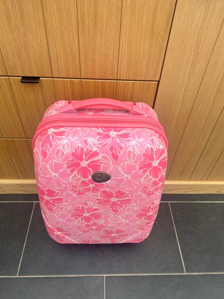 Leuk reiskoffer ( goede staat ), Handtassen en Accessoires, Koffers, Ophalen, Wieltjes, Gebruikt, Hard kunststof