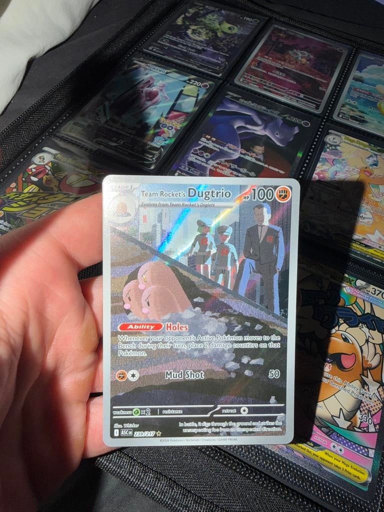 Team Rocket’s Dugtrio IR (Ascended Heroes), Enlèvement ou Envoi, Comme neuf, Cartes en vrac, Foil