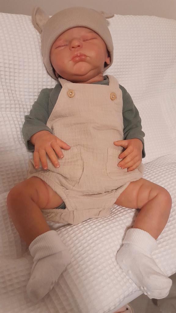 Schattig reborn knulletje,biedingen welkom 😃️, Collections, Poupées, Neuf, Poupée, Réaliste ou Reborn, Enlèvement ou Envoi