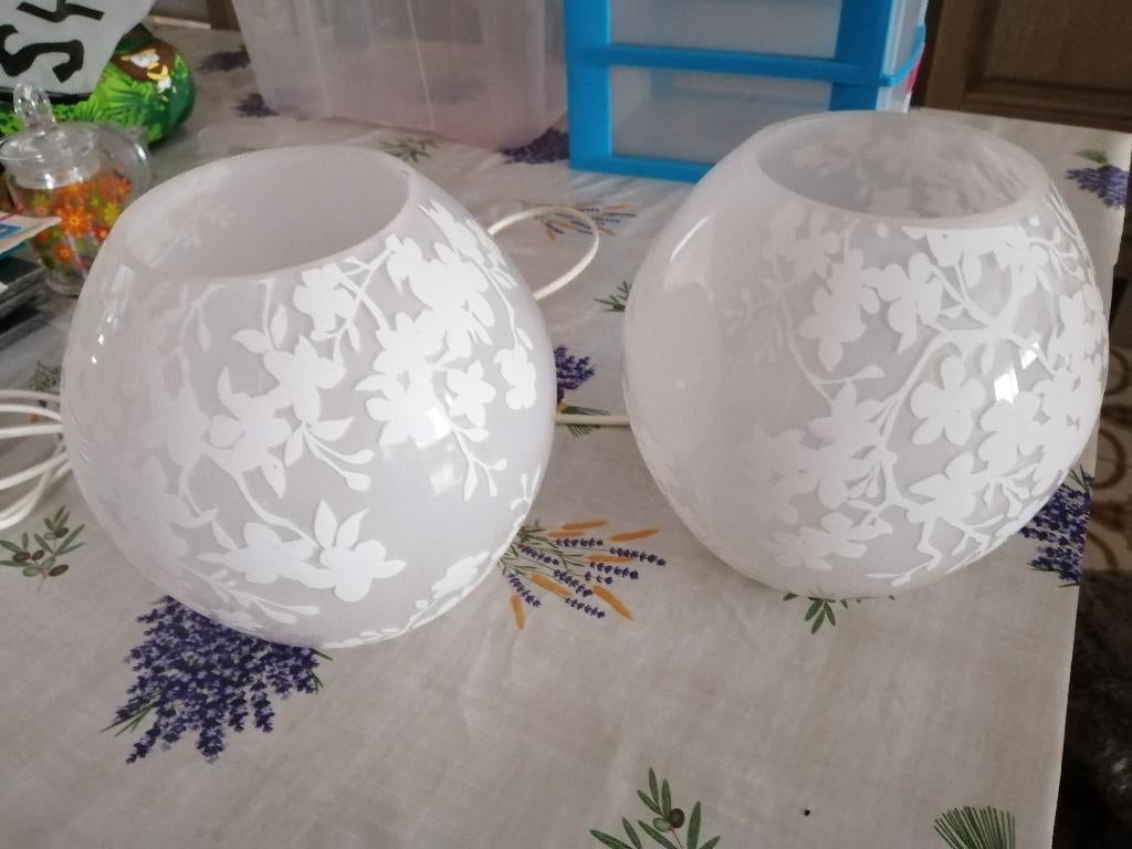 SIRIUS witte glazen hand gemaakte lampen, Ophalen of Verzenden, Zo goed als nieuw, Glas