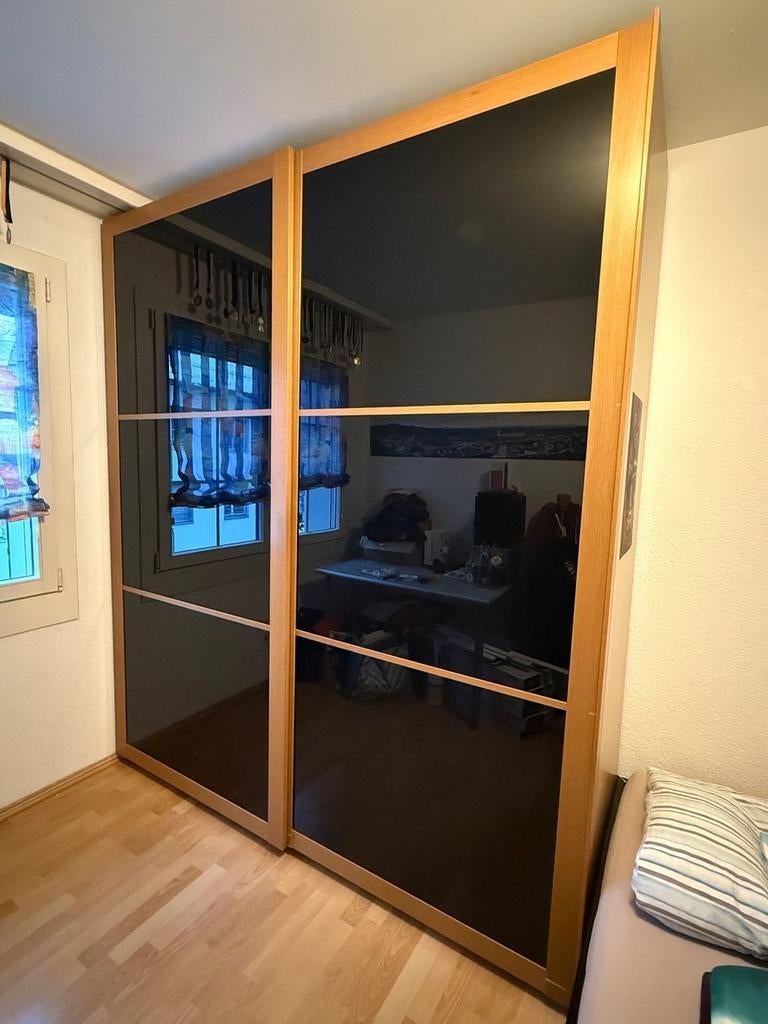 Schuif deuren van  IKEA kast, Ophalen of Verzenden, Glas