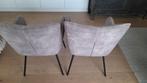 2 eetkamer stoelen, Ophalen, Gebruikt, Twee, Grijs