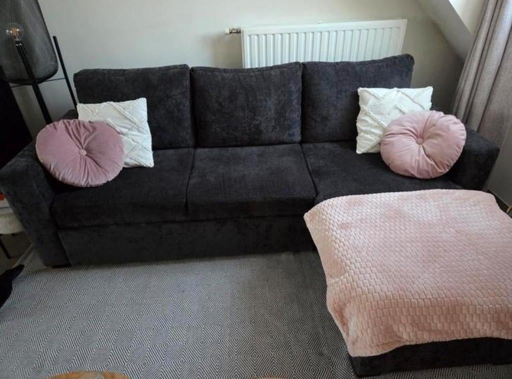 Slaapbank met opbergruimte (236x162), Maison & Meubles, Canapés | Coins salons complets, Enlèvement, Utilisé, Tissus