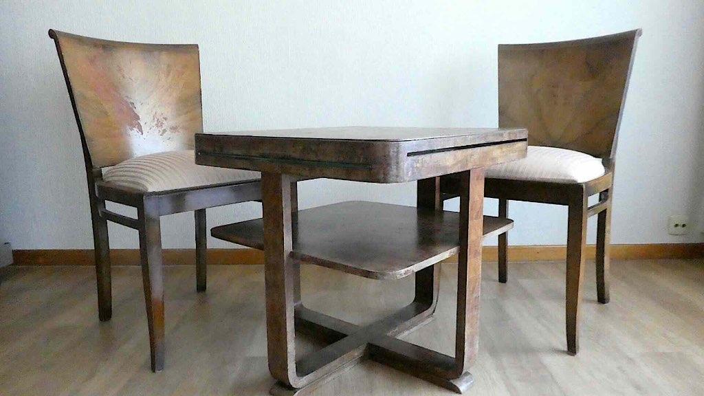 tafel bijzettafel mogelijk met 2 stoelen, Antiek en Kunst, Ophalen