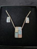 Zilveren halsketting met bijpassende oorbellen van Victoria, Enlèvement ou Envoi, Avec pendentif, Utilisé, Argent