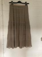 Licht kakikleurige lange rok, Terre Bleue, 38, L= 89 cm, Maat 38/40 (M), Terre Bleue, Ophalen of Verzenden, Zo goed als nieuw