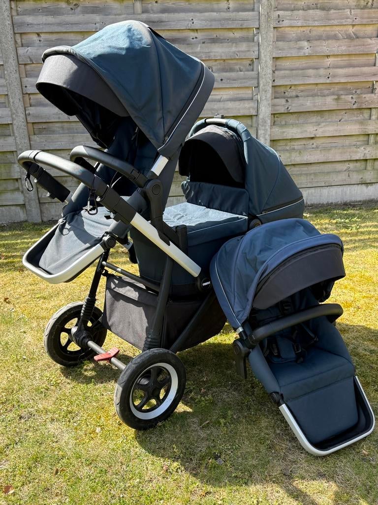 Thule Sleek enkel / duo kinderwagen, Kinderen en Baby's, Kinderwagens en Combinaties, Zo goed als nieuw, Kinderwagen, Overige merken