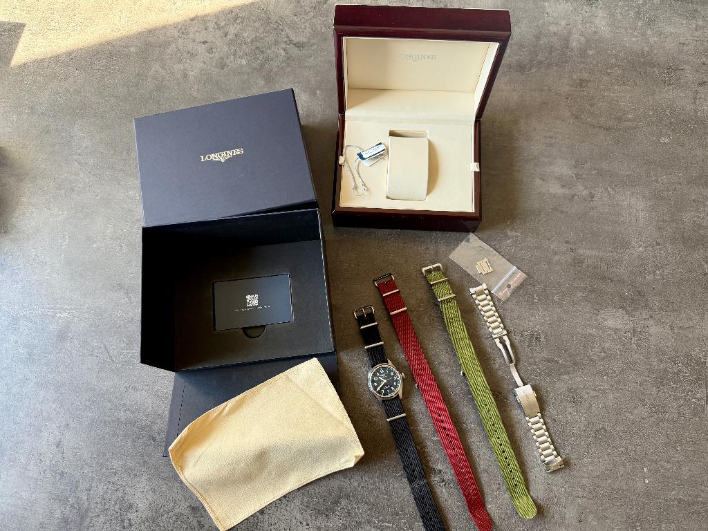 Longines Spirit 37mm – volledige set – maart 2025, Overige merken, Staal, Gebruikt, Staal