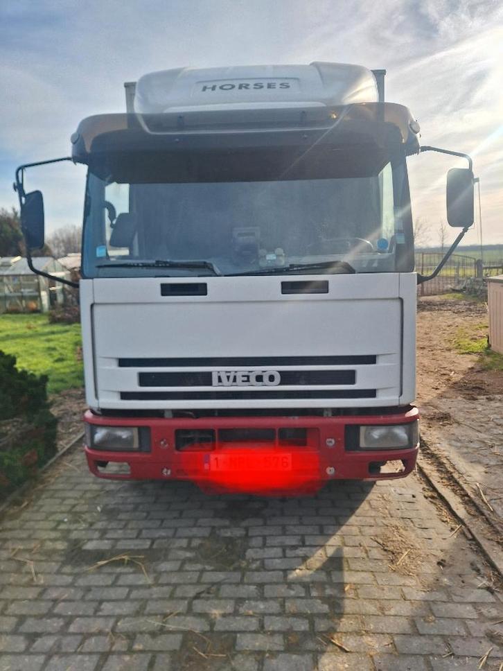 Paardenvrachtwagen 4 paarden, Dieren en Toebehoren, Paarden en Pony's | Trailers en Aanhangwagens, Gebruikt, Overige typen, Overige materialen