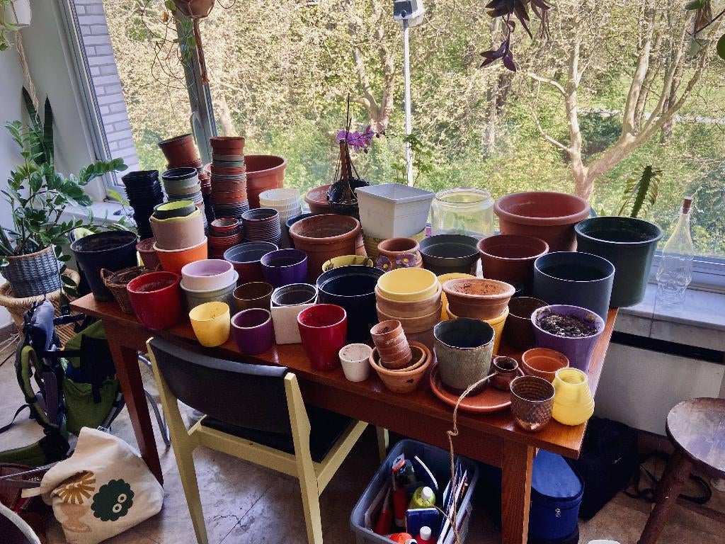 1001 Plantenpotjes, Jardin & Terrasse, Pots de fleurs, Utilisé, Autres matériaux, Intérieur, Balcon, Jardin, 70 cm ou plus, 40 cm ou plus