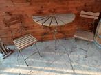 Halfronde tafel met 2 stoeltjes, Ophalen, Zo goed als nieuw, Overige materialen