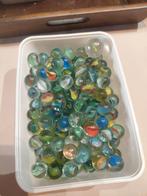 Groot lot transparante swirl knikkers – groen/blauw mix – ve, Verzamelen, Ophalen of Verzenden