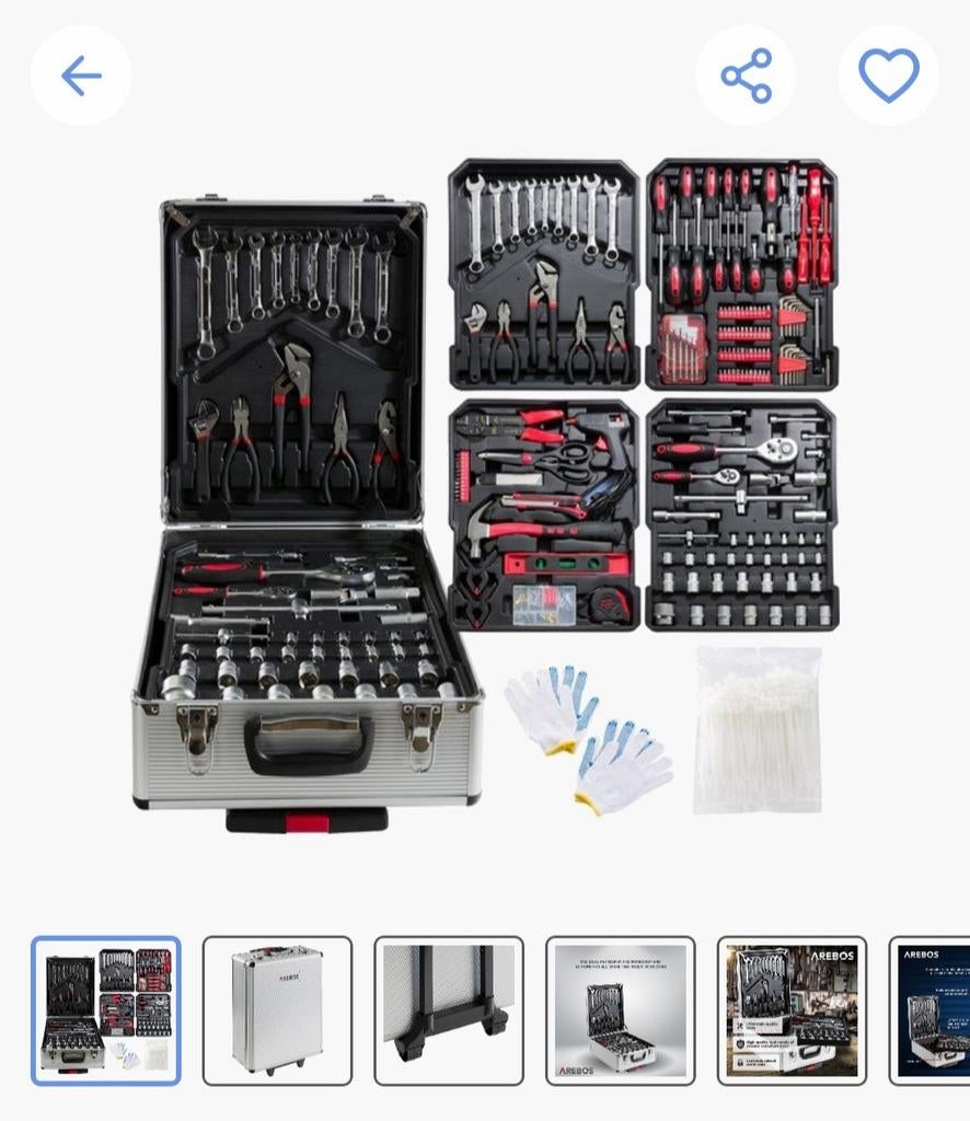 Gereedschapskoffer gevuld, Doe-het-zelf en Bouw, Gereedschapskisten, Ophalen