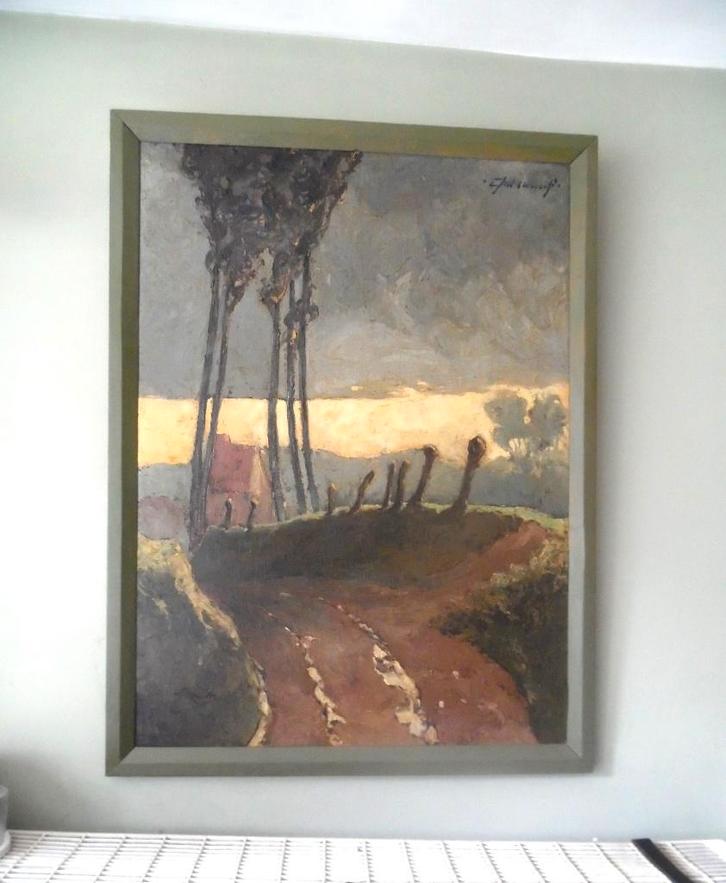 Expressionistisch impasto schilderij, Antiquités & Art, Art | Peinture | Classique, Enlèvement