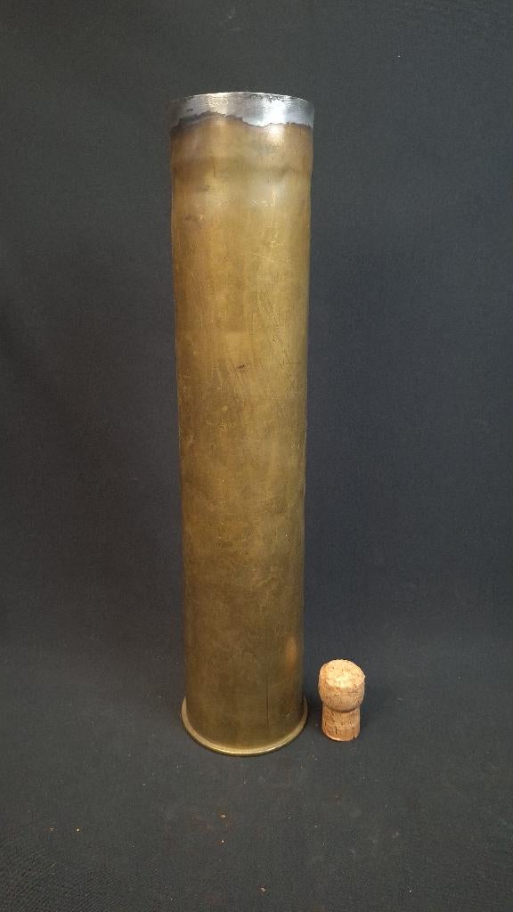 WO1 Duitse 7,5 cm lange feldkanone huls LEEG, Verzamelen, Militaria | Algemeen, Ophalen of Verzenden