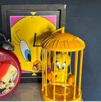 Tweety zingend in kooi en wandklok, Enlèvement ou Envoi, Utilisé