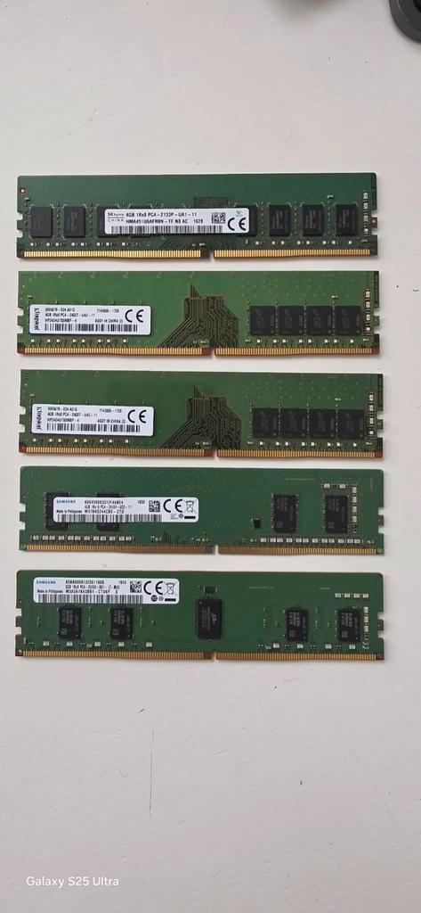 Memoire RAM DDR3 et DDR4 de 4GB a 8GB, Informatique & Logiciels, Mémoire RAM, Comme neuf, Desktop, 4 GB, DDR4, Enlèvement