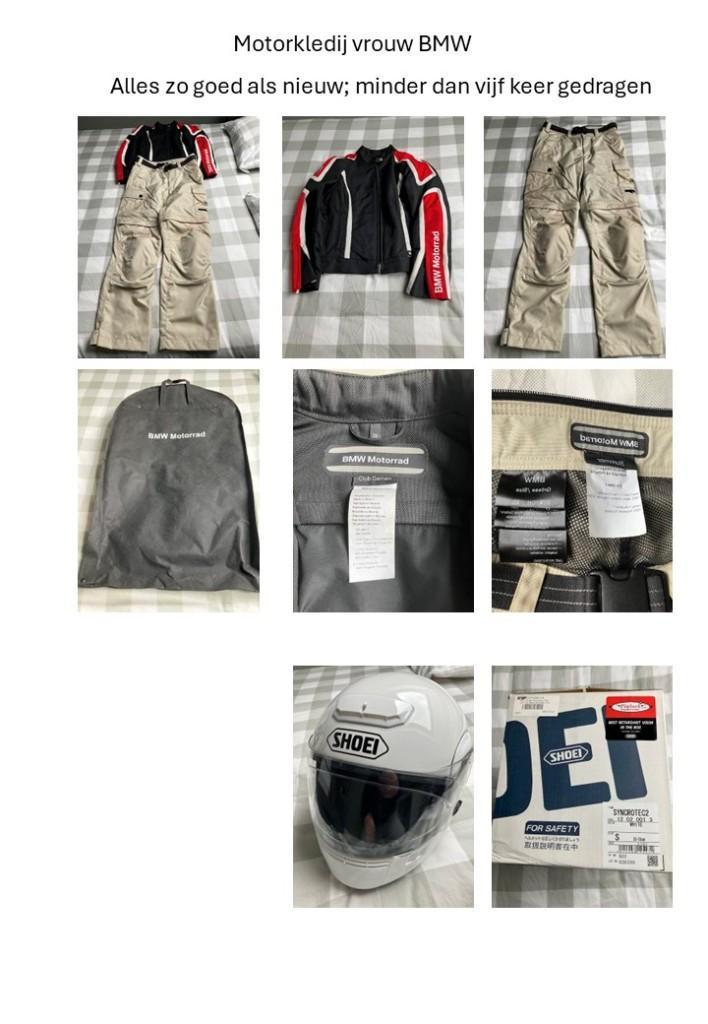 Motorkleding BMW - vrouw (motorkledij en helm), Motoren, Kleding | Motorkleding, Combipak, Dames, Tweedehands, Ophalen