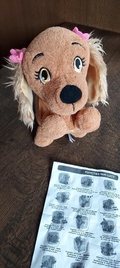 Interactieve Pluche Puppy, Kinderen en Baby's, Speelgoed | Knuffels en Pluche, Zo goed als nieuw, Hond, Ophalen