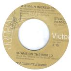 Soul 45: The Main Ingredient – Shame On The World, CD & DVD, Vinyles Singles, Single, Utilisé, 7 pouces, R&B et Soul