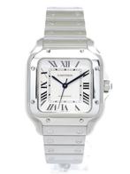 Cartier Santos Medium — Ref. WSSA0029, Ophalen of Verzenden, Zo goed als nieuw, Wit