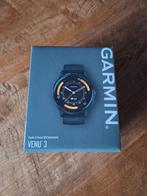 Garmin Venu 3 Zwart (Nieuw), Handtassen en Accessoires, Smartwatches, Ophalen, Zwart, Garmin, Nieuw