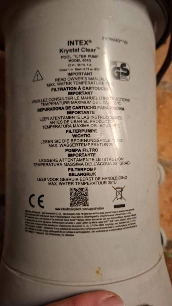 Intex zwembad 300x200x75 met filterpomp, Tuin en Terras, Zwembaden, Ophalen, Zo goed als nieuw, Opzetzwembad, 200 tot 400 cm