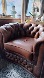 Clubzetel Chesterfield in cognac kleur, Ophalen