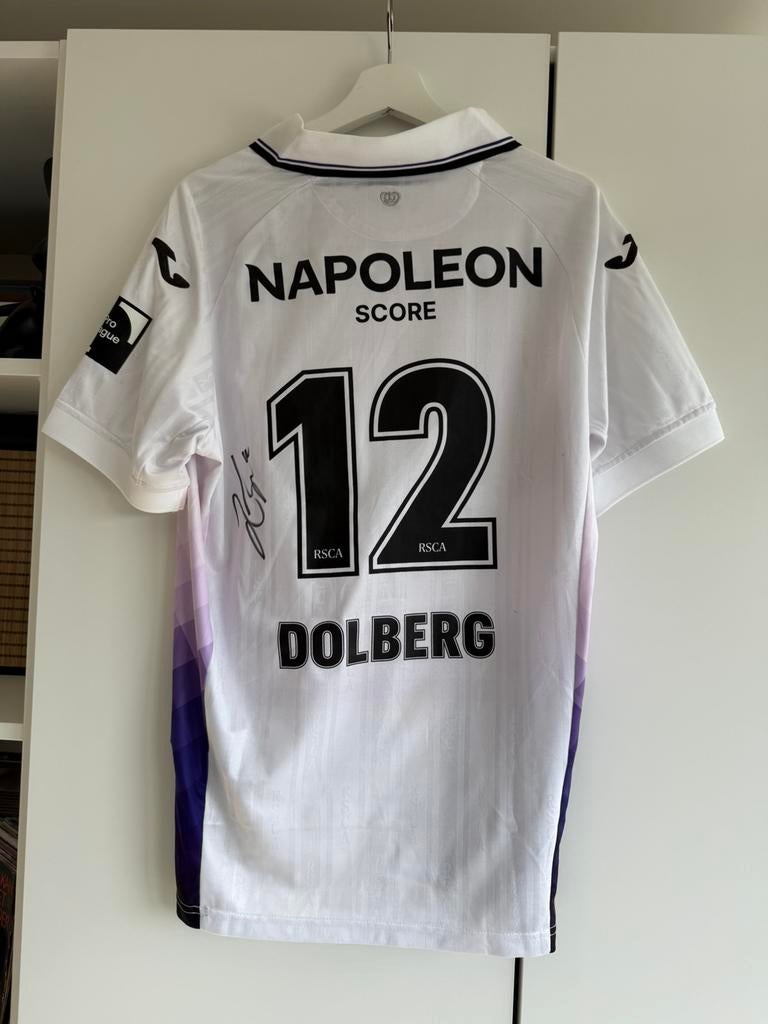 Match worn kasper dolberg rsca, Collections, Enlèvement ou Envoi, Comme neuf