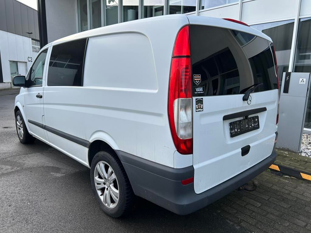 Mercedes Vito 113 CDI Dubble Cabine Euro5, Auto's, Mercedes-Benz, Stof, Zwart, Wit, Bedrijf