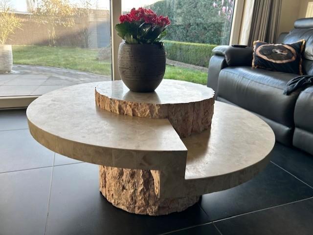 Unieke salontafel Griekse stijl, Huis en Inrichting, Tafels | Salontafels, Gebruikt, Minder dan 50 cm, 50 tot 100 cm, 50 tot 100 cm