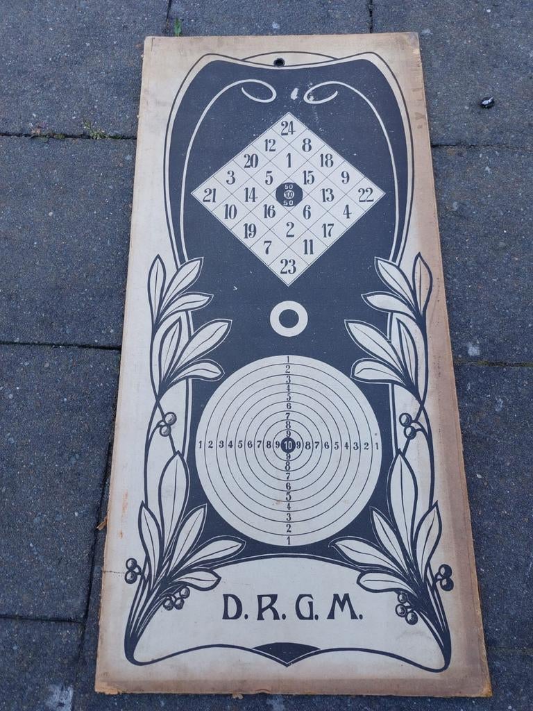 Duits pre-war poestbred/dartbord, Verzamelen, Ophalen of Verzenden, Overige soorten, Overige typen