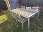 Salon de jardin avec 6 chaises Aluminium, Jardin & Terrasse, Enlèvement, Aluminium