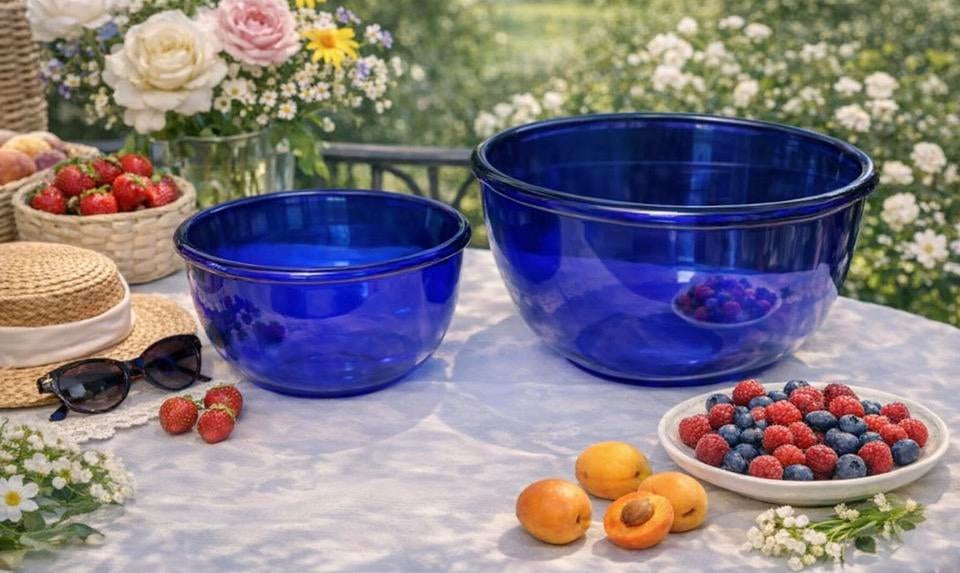 Duo de saladier en verre, Maison & Meubles, Cuisine | Vaisselle, Enlèvement, Comme neuf