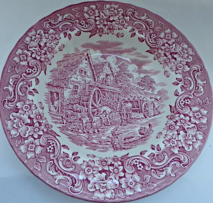 Set van 2 roze soepborden, Maison & Meubles, Cuisine | Vaisselle, Assiettes(s), Enlèvement ou Envoi