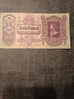 Bankbiljet Hongarije. SzázPengö. 100 Pengö., Ophalen of Verzenden, Hongarije, Los biljet