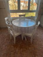 Eetkamertafel + 5 stoelen IKEA, Huis en Inrichting, Tafels | Eettafels, Ophalen, Zo goed als nieuw