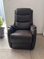 Elektrische relaxzetel met liftfunctie, 2 motoren, leder, Ophalen, Zo goed als nieuw, Leer, Relaxzetel fauteuil relax zetel relaxfauteuil relaxstoel