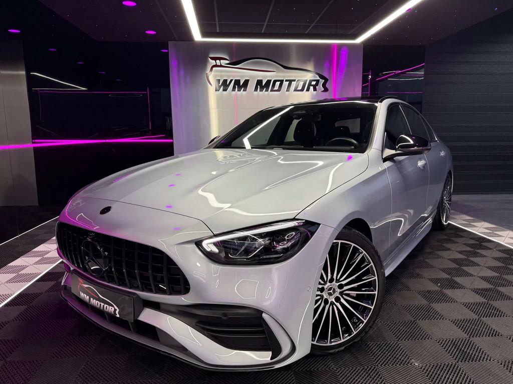 Mercedes-Benz C-CLASS 180 C 180 AMG Line // Burmester // Car, Autos, Cuir, Argent ou Gris, Achat, 4 portes