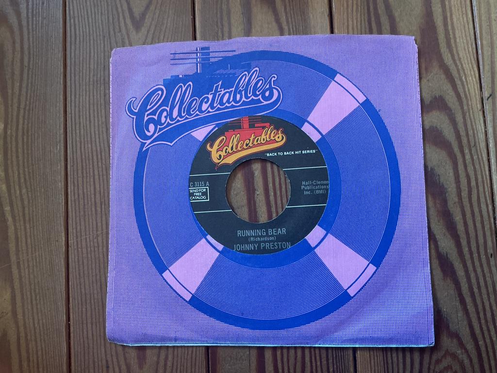 7” Johnny Preston - runnng bear, Cd's en Dvd's, Vinyl Singles, Ophalen of Verzenden, Zo goed als nieuw