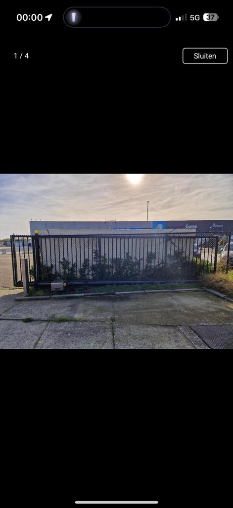 Schuifpoort 7,8m x2m, Enlèvement, Comme neuf